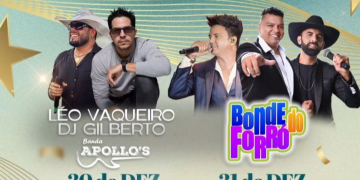 Shows da Virada começam nesta segunda-feira em Campo Verde