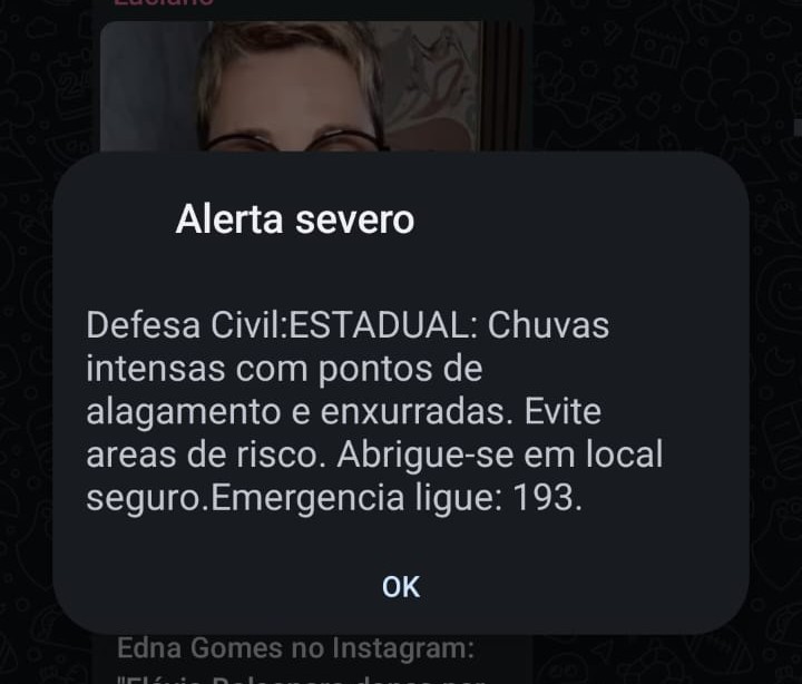 Defesa Civil de Campo Verde acaba de emitir mais um alerta vermelho
