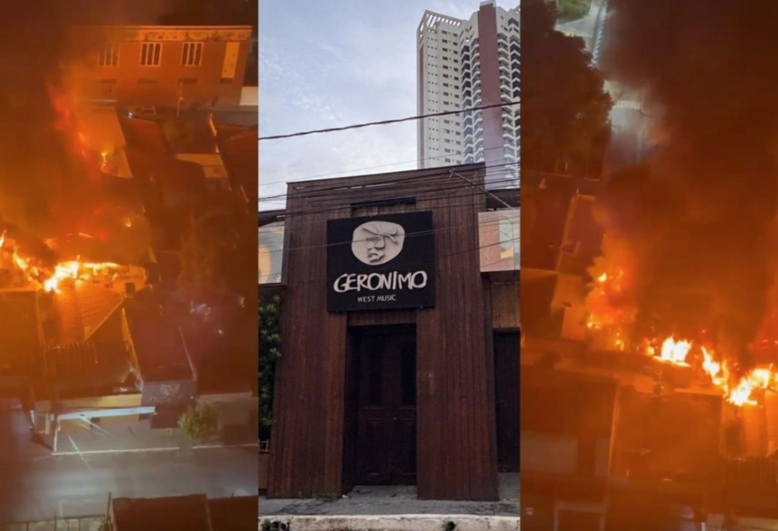 Vídeo - Incêndio destrói parte do Geronimo; fogo é visto de longe