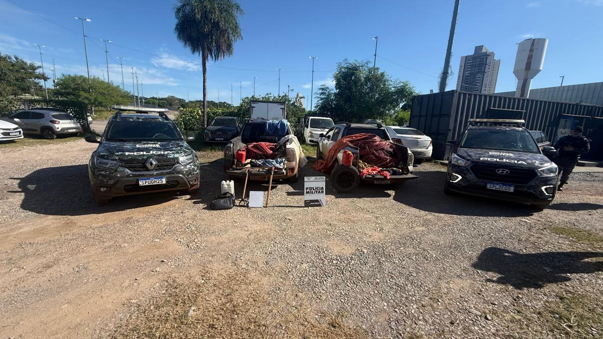 Grupo é preso com 23 rolos de cobre após furtos em usinas