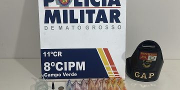 Polícia Militar registra nove ocorrências no fim de semana em Campo Verde, destaque para prisão por tráfico de drogas